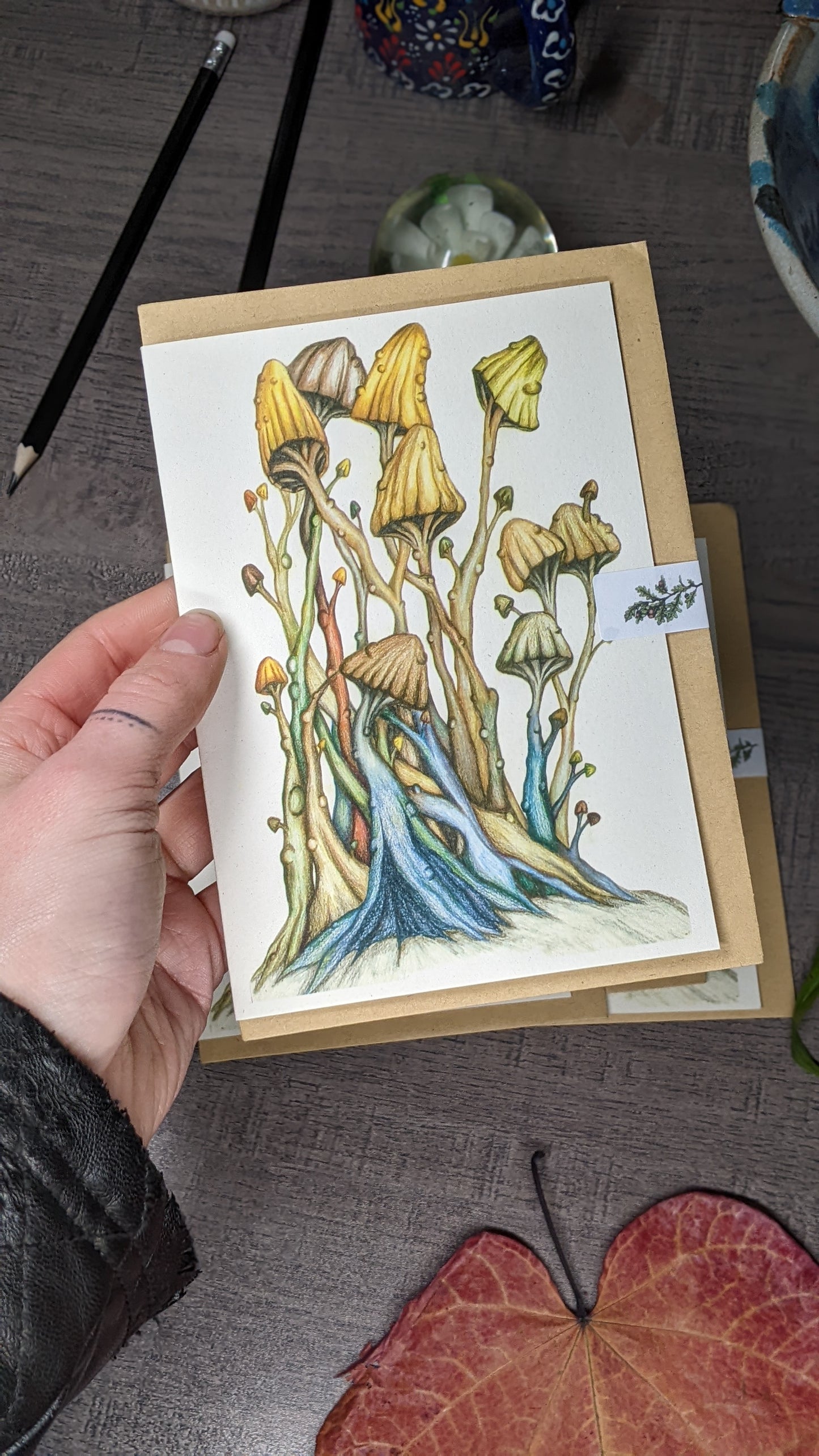 Twisty Toadstools Greeting Card
