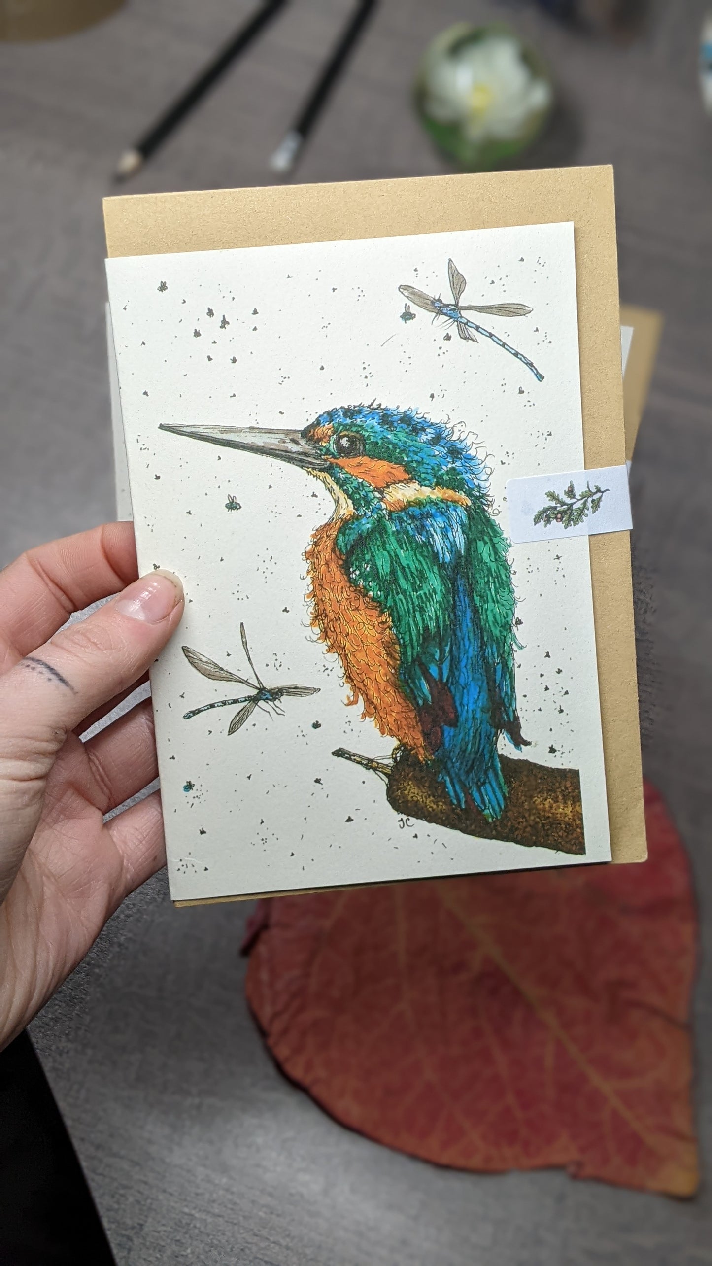 Jiminy And The Dragonflies Greeting Card