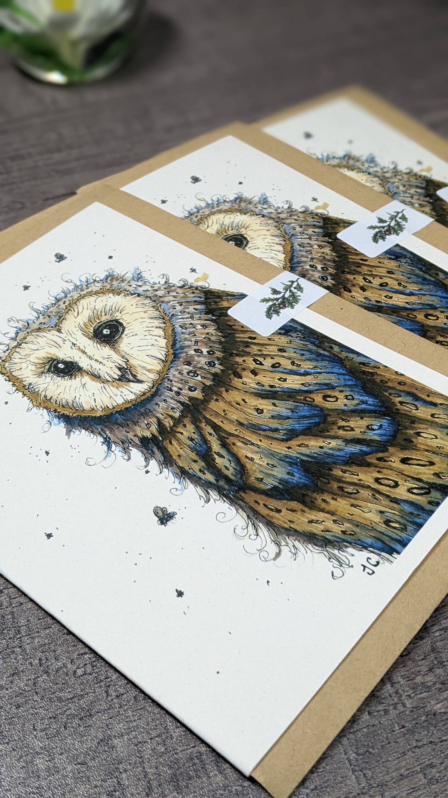 Opal Owl Greeting Card