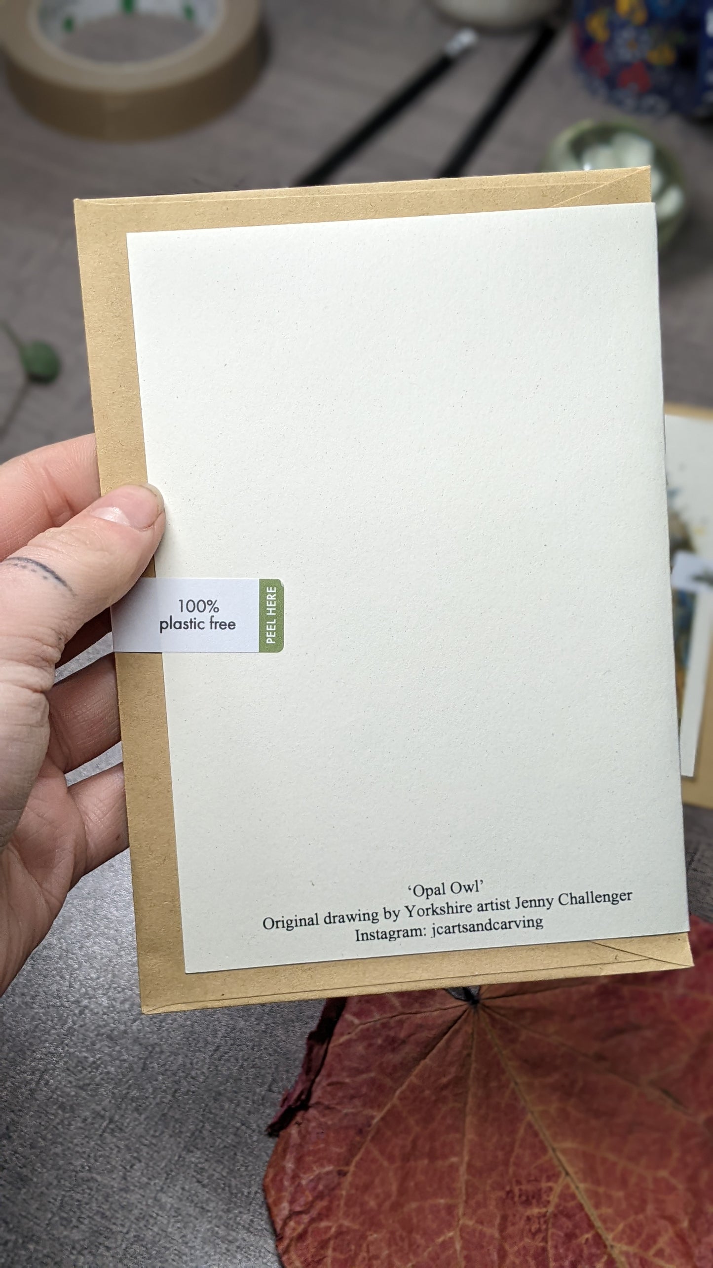 Opal Owl Greeting Card