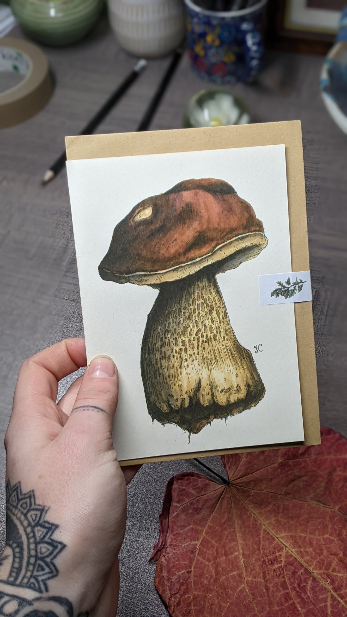 Penny Bun Greeting Card