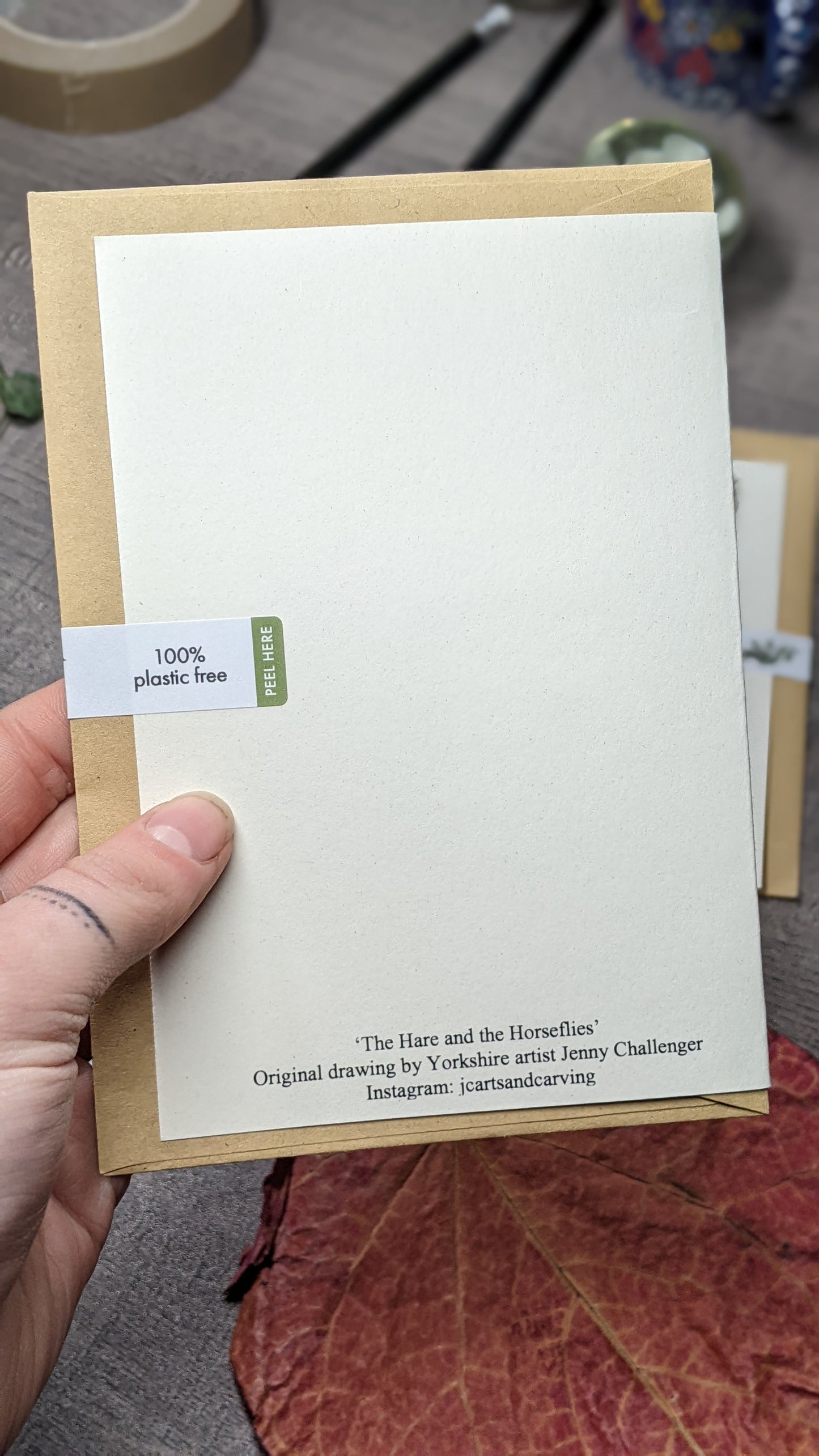 The Hare And The Horseflies Greeting Card