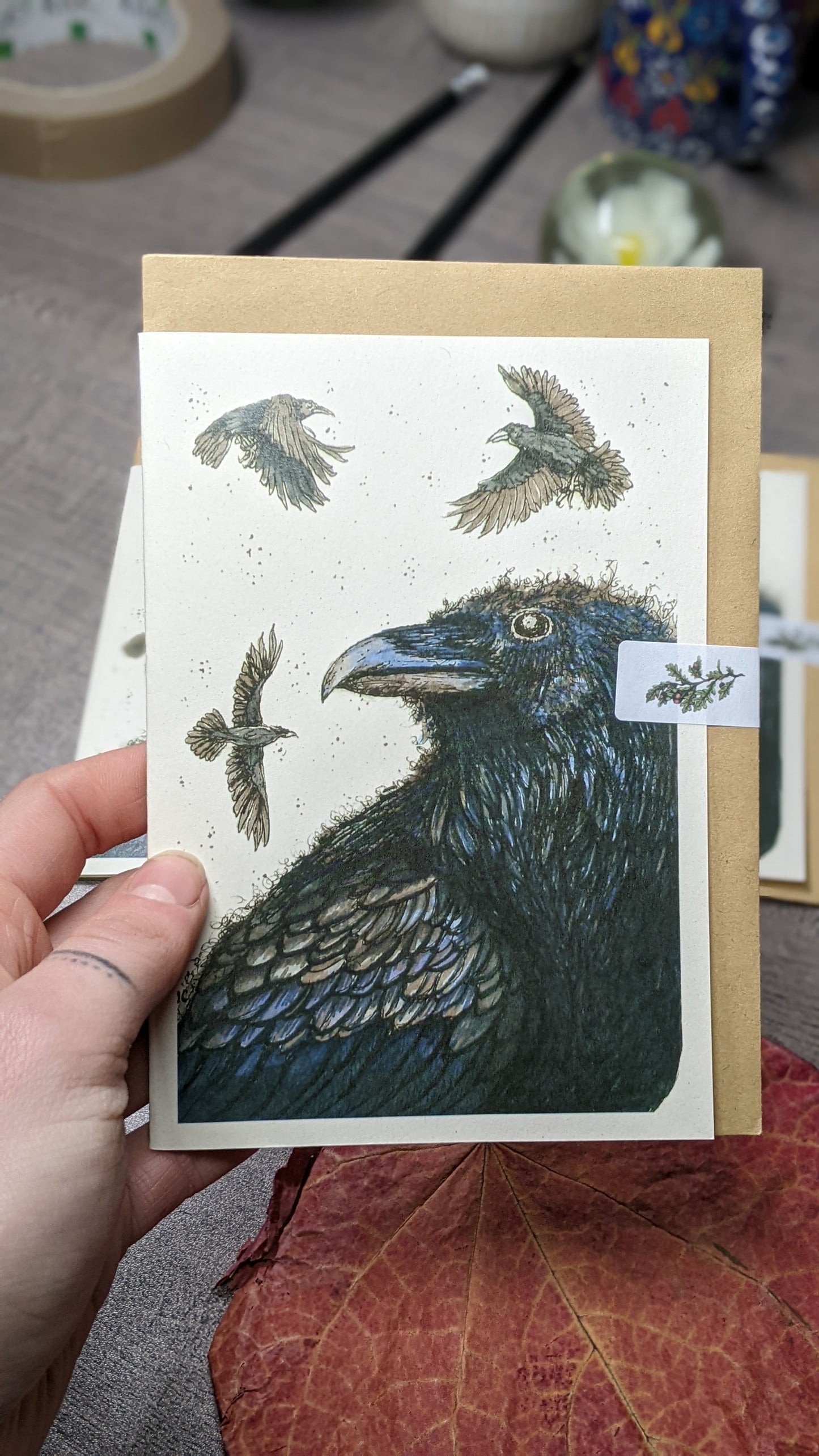 Rampant Ravens Greeting Card