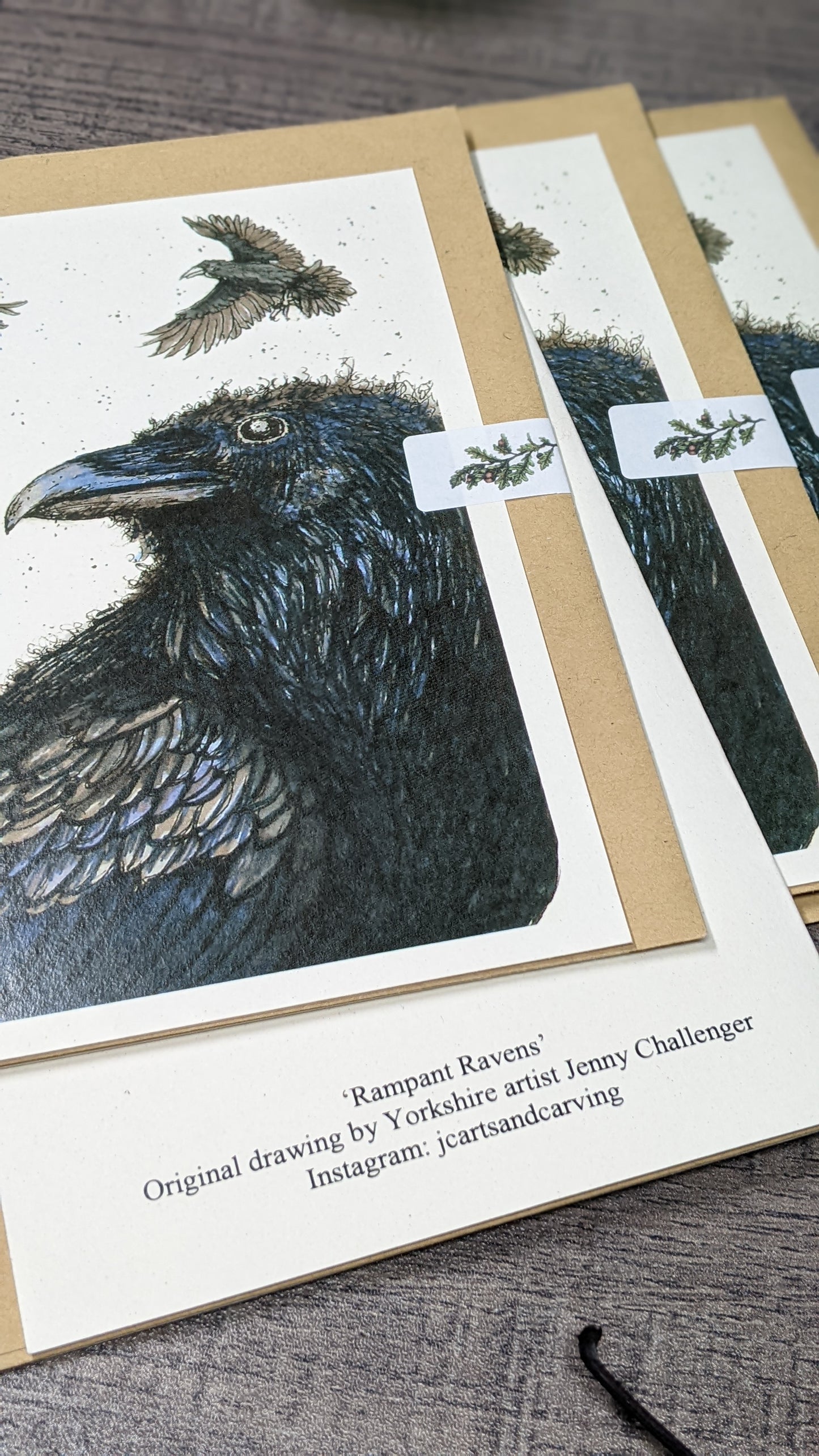 Rampant Ravens Greeting Card