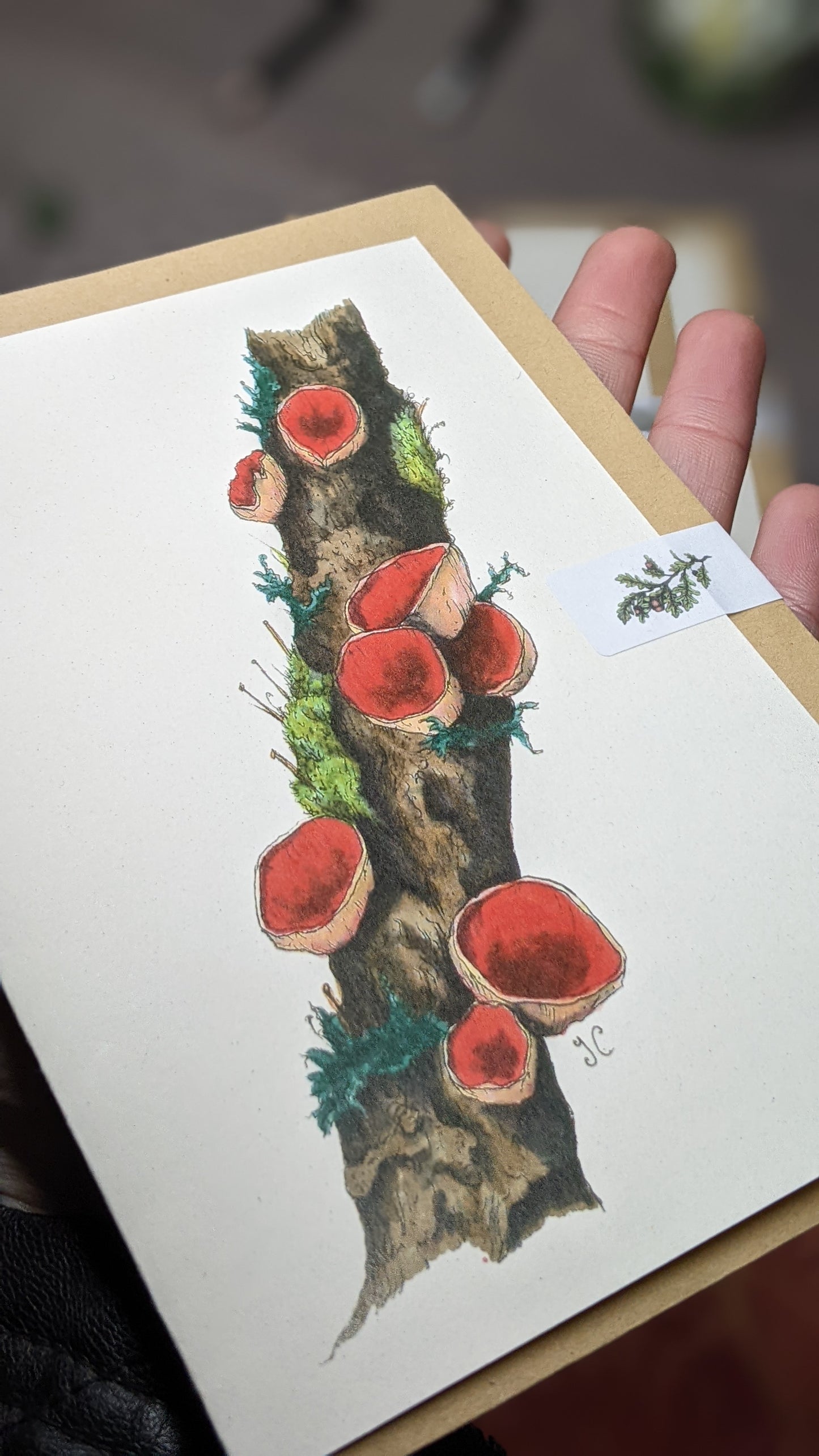 Scarlet Elf Cups Greeting Card
