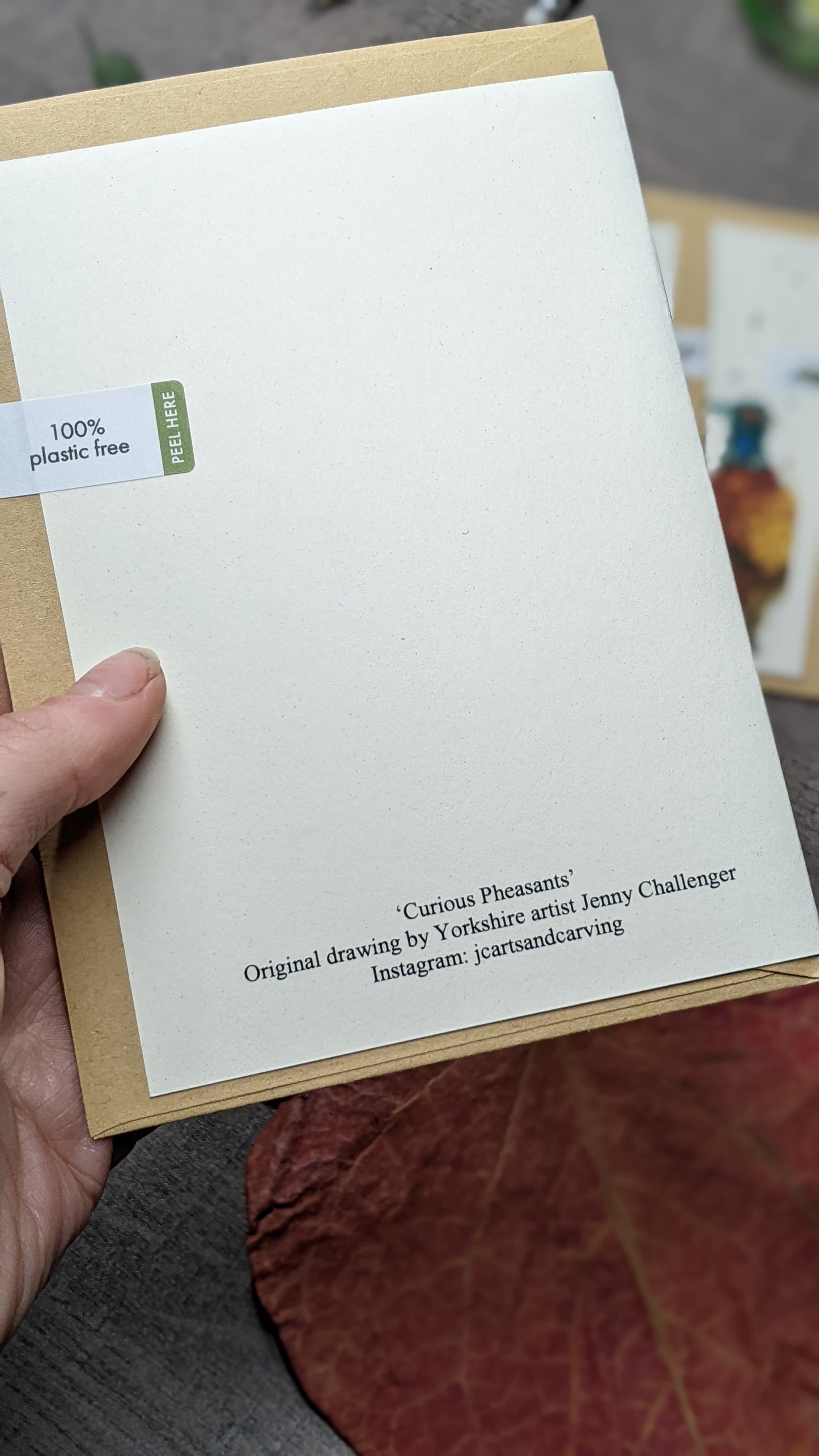 The Curious Pheasants Greeting Card