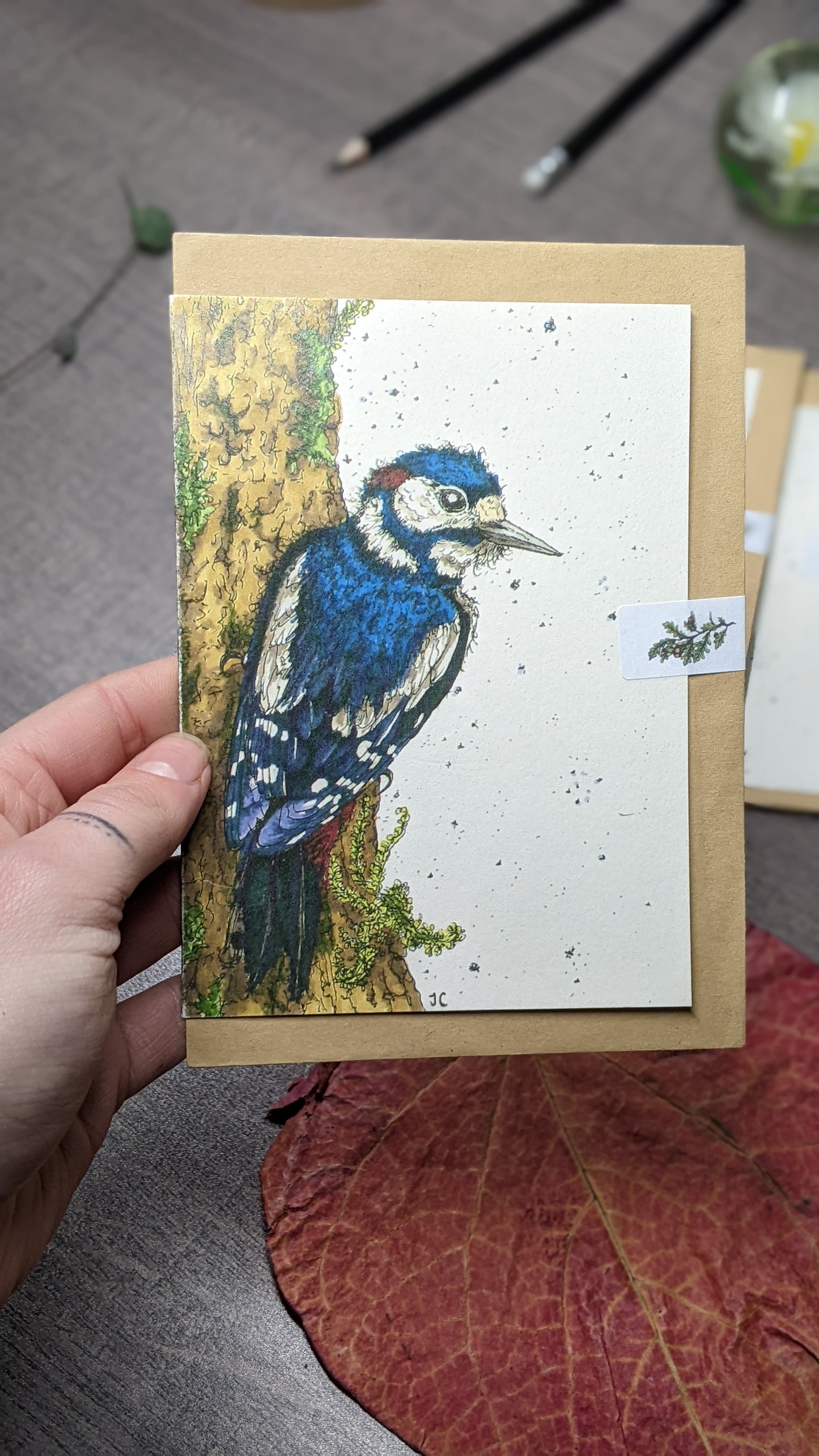 Jemima Woodpecker Greetings Card