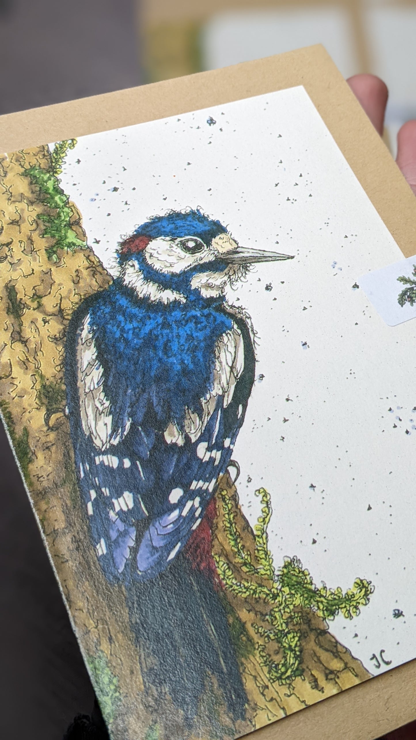 Jemima Woodpecker Greetings Card
