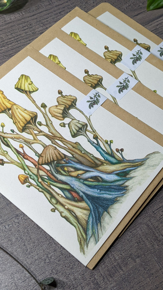 Twisty Toadstools Greeting Card