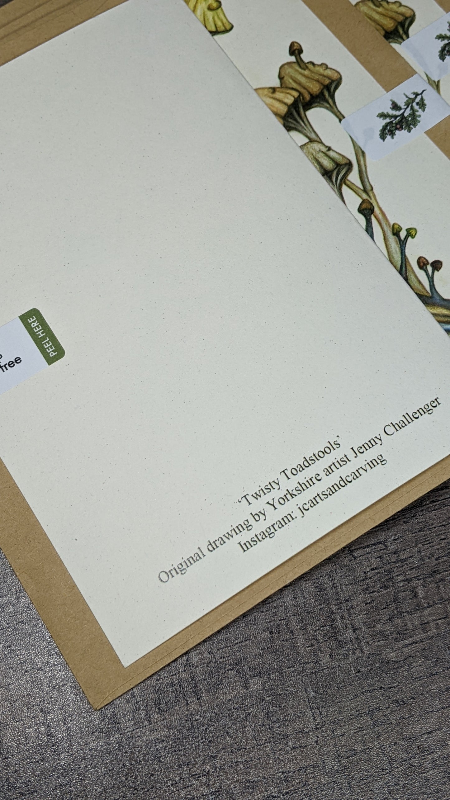 Twisty Toadstools Greeting Card