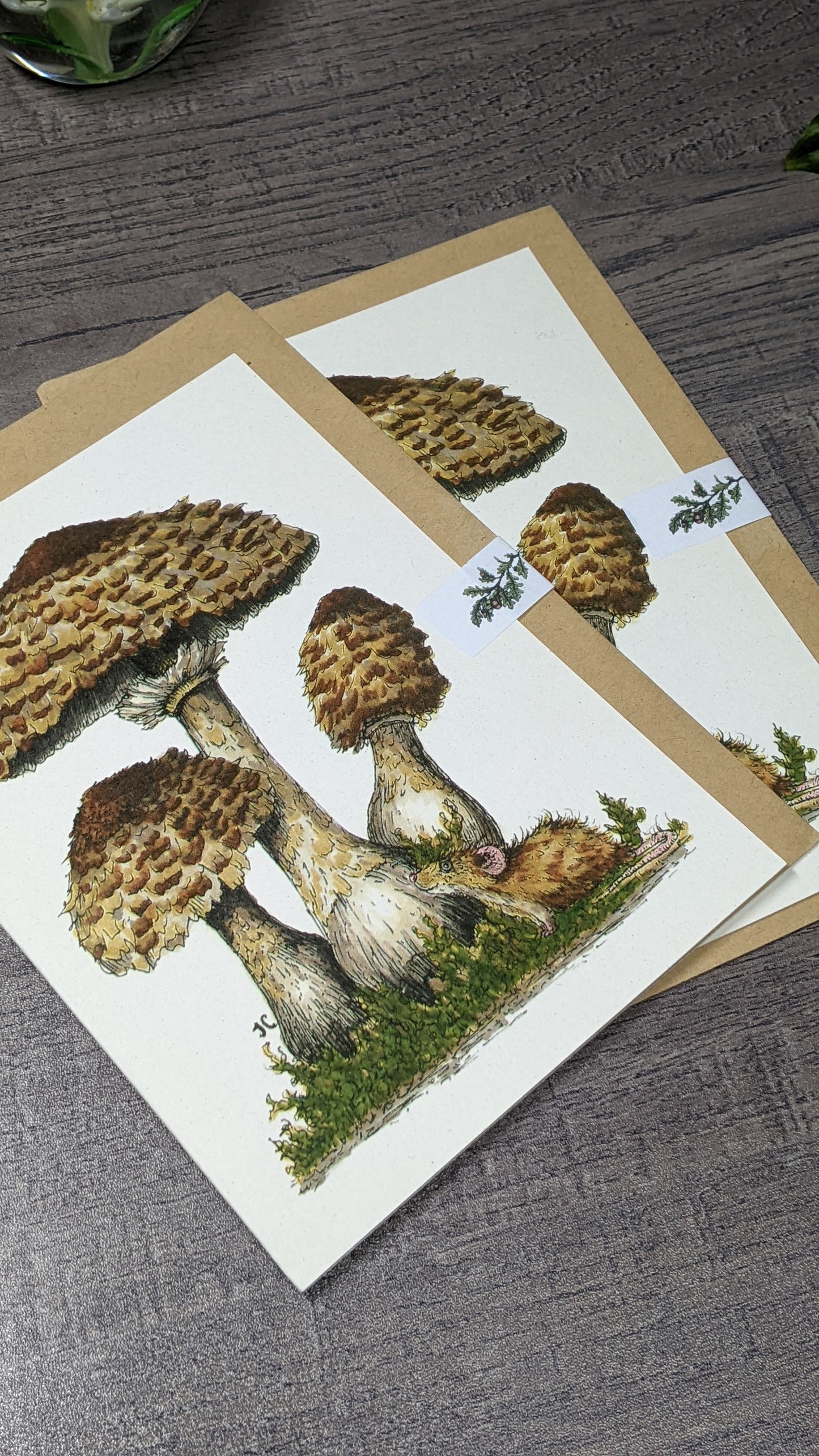 Parasol Mushroom Greeting Card