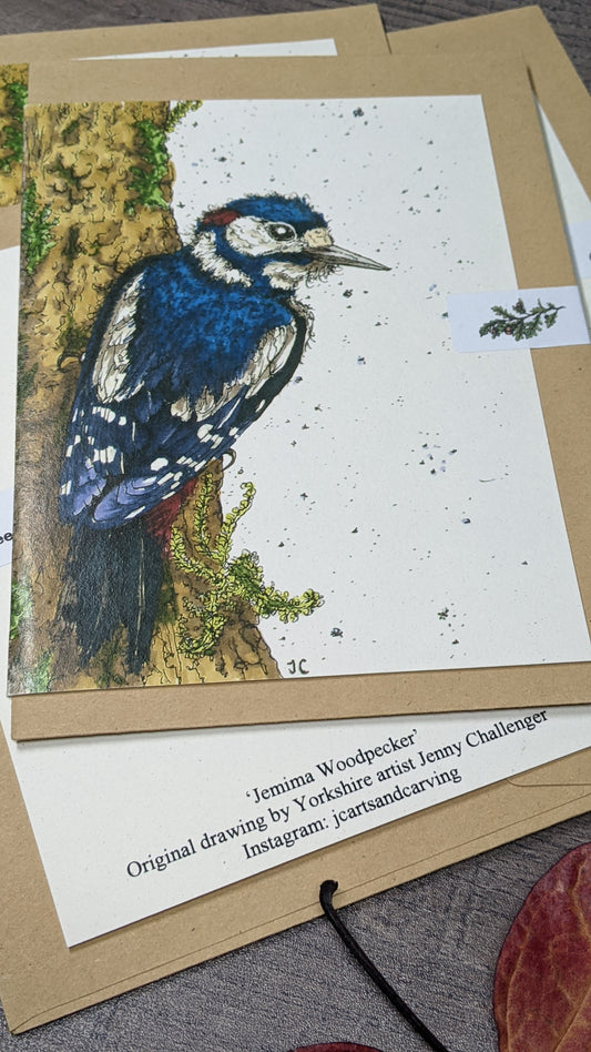 Jemima Woodpecker Greetings Card