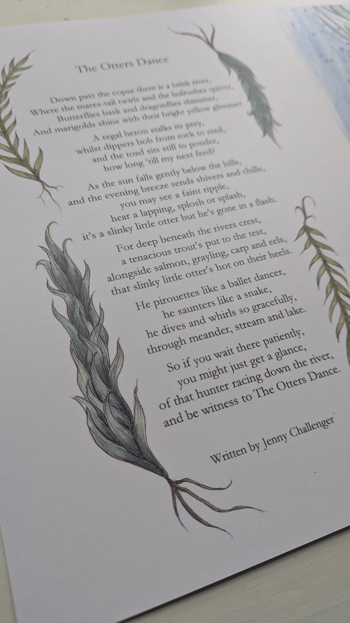 The Otters Dance Poem Poster