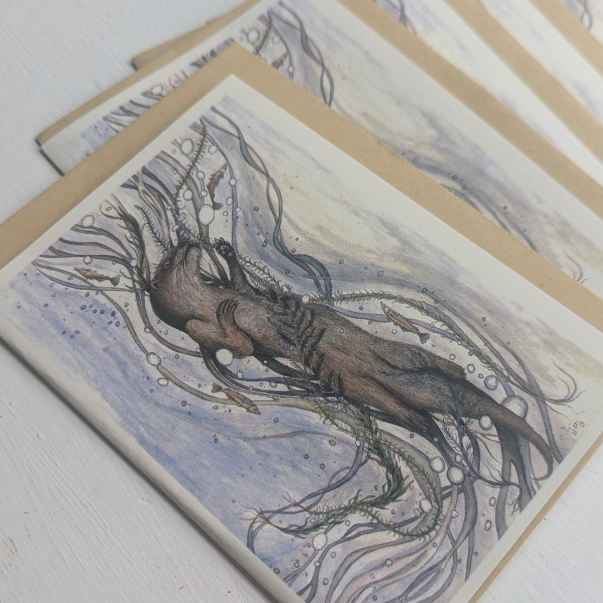 The Otter's Dance & Poem Greeting Card