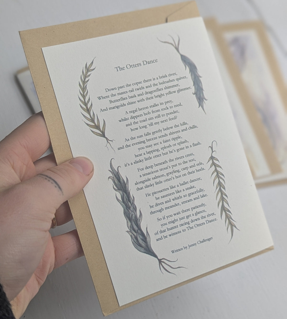 The Otter's Dance & Poem Greeting Card