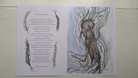 The Otters Dance Poem Poster