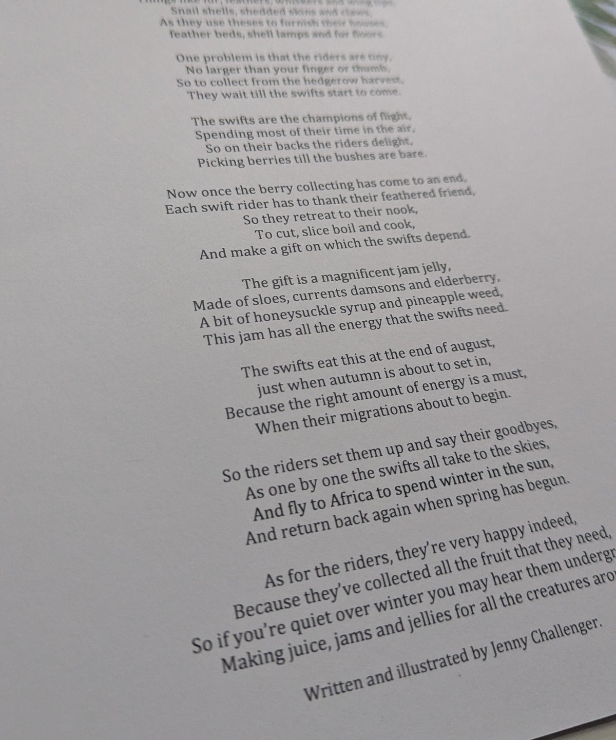 The Swift Riders Poem Poster